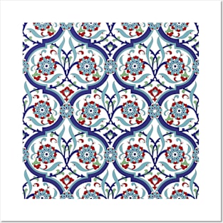 Arabic Turkish pattern #3 - Iznik decor Posters and Art